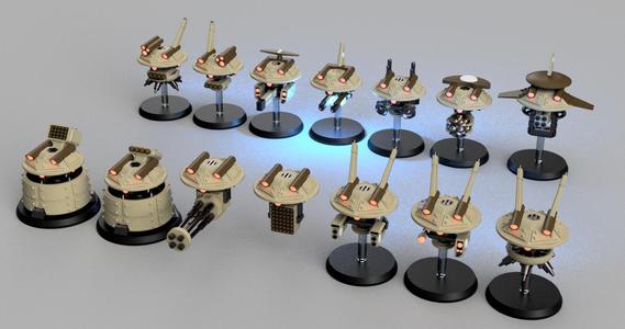 Space Communist human auxiliary drone pack