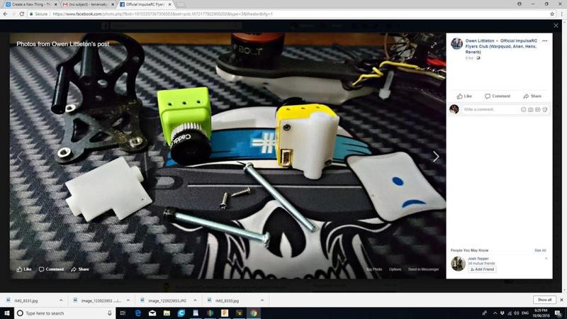 ImpulseRC Helix Caddix Mini Camera Mount Plate