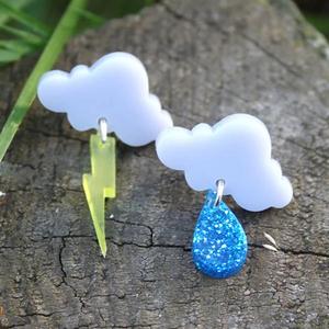 CUTTER FOR WEATHER CHANGE CLOUDS EARRINGS X3 SIZES