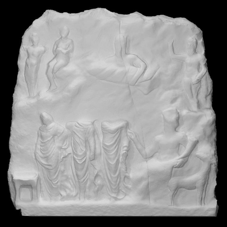 Votive relief in the shape of a cave