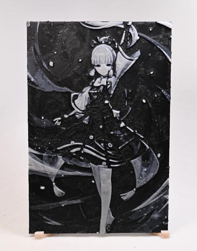 Genshin Impact Kamisato Ayaka Lithophane - Dual Color