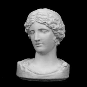 Bust of Melpomene at The Réunion des Musées Nationaux, Paris