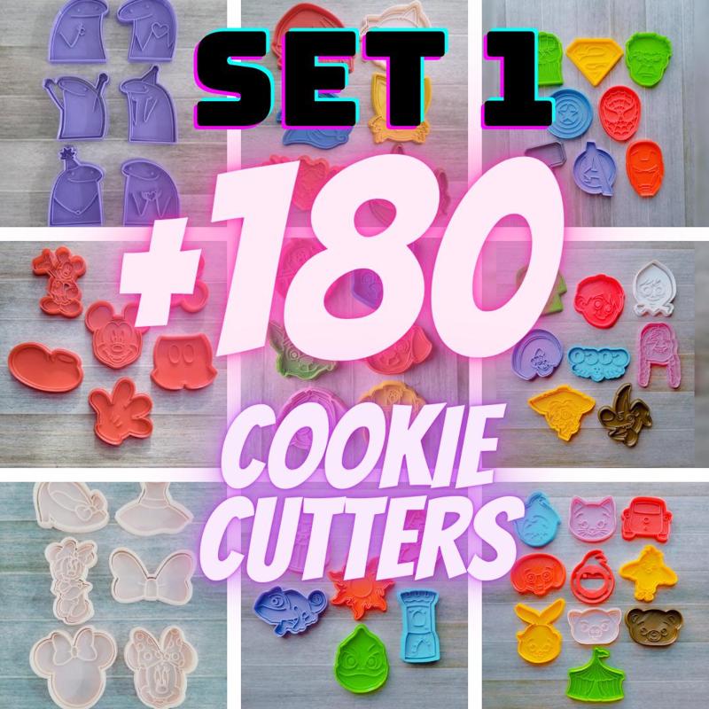COOKIE CUTTERS KIT 180+ / MORE THAN 30 COOKIE CUTTER PACKS