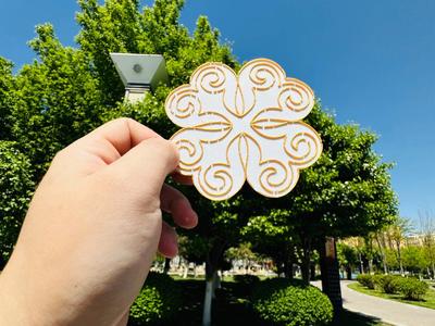 Kazakh Pattern Cloisonné Enamel 3