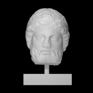 Marble head from a herm