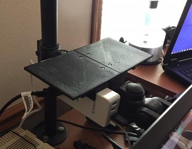 LCD Stand Shelf & Mount (FreeCad Source incl)