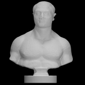 Male portrait bust