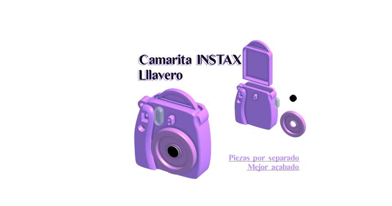 INSTAX CAMERA WITH PHOTO KEY CHAIN