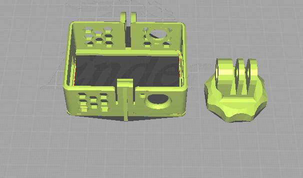 Campark 4k action camera mount w/ 1/4 -20 mount