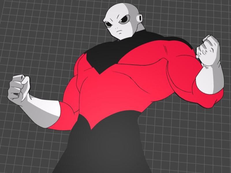 Jiren Dragon Ball lamina 3d