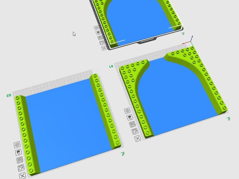Duplo-compatible baseplate big lake (river plate)