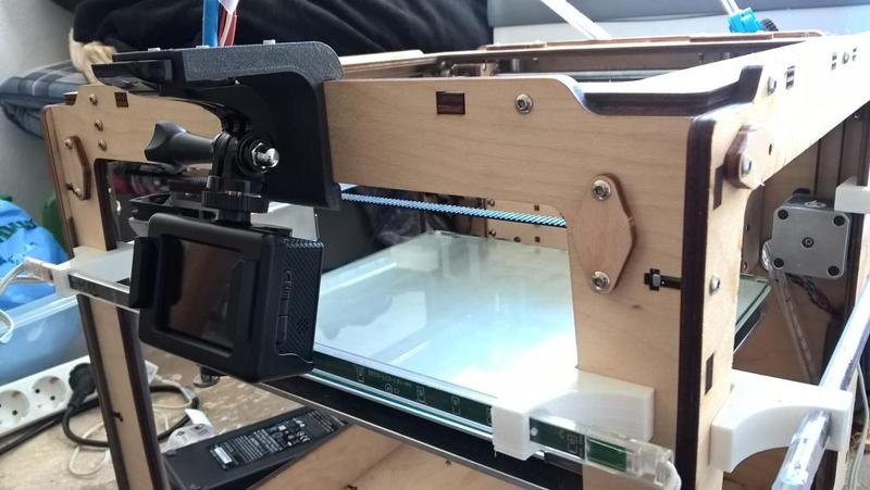Action cam holder for Ultimaker Original