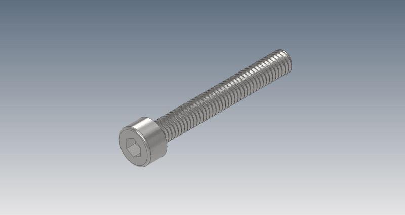 M4x30 - M4x30x20 - M4x30x25 Socket Head (DIN 912) Standard Bolts