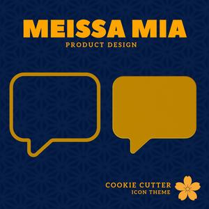 Conversation Bubble Cookie Cutter – Digital 3D Print File for Fun & Creative Baking
