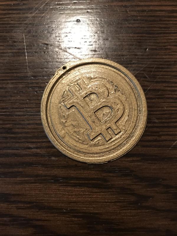 bit coin key chain