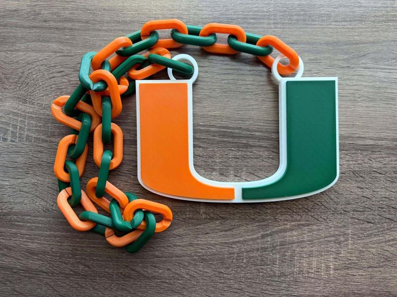 Miami Hurricanes Necklace