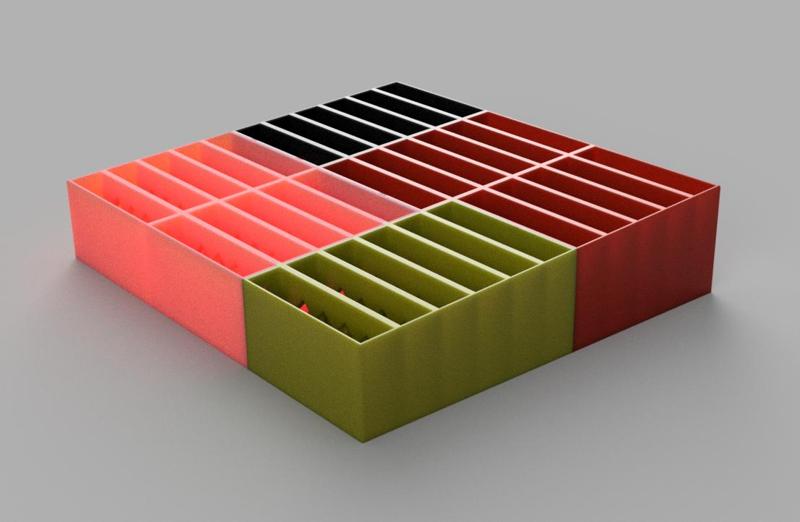 Cellular organizer 33 modular spaces