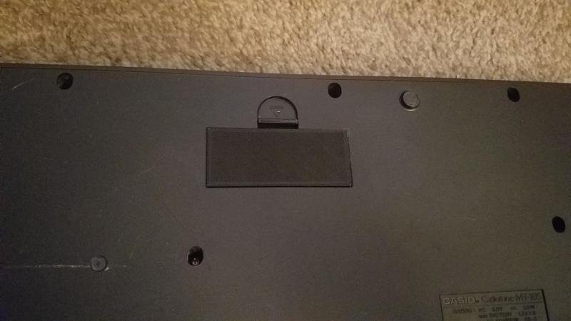 Casio Casiotone MT-105 Battery Cover