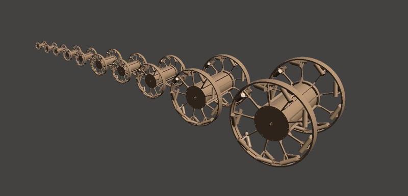 Panjandrum grand panjandrum or great panjandrum for wwii Dioramas 1/16 1/35 1/72 1/76 HO 1/87.1 O 1/48 G 1/12 1/24 1/32 28mm 1/56 scales