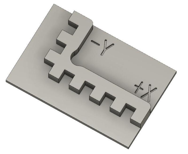 Orthogonality test card(calibration cube)