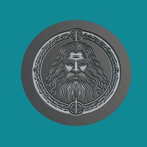 Gimli Print Model Gimli Medallion Gimli Wall Decor