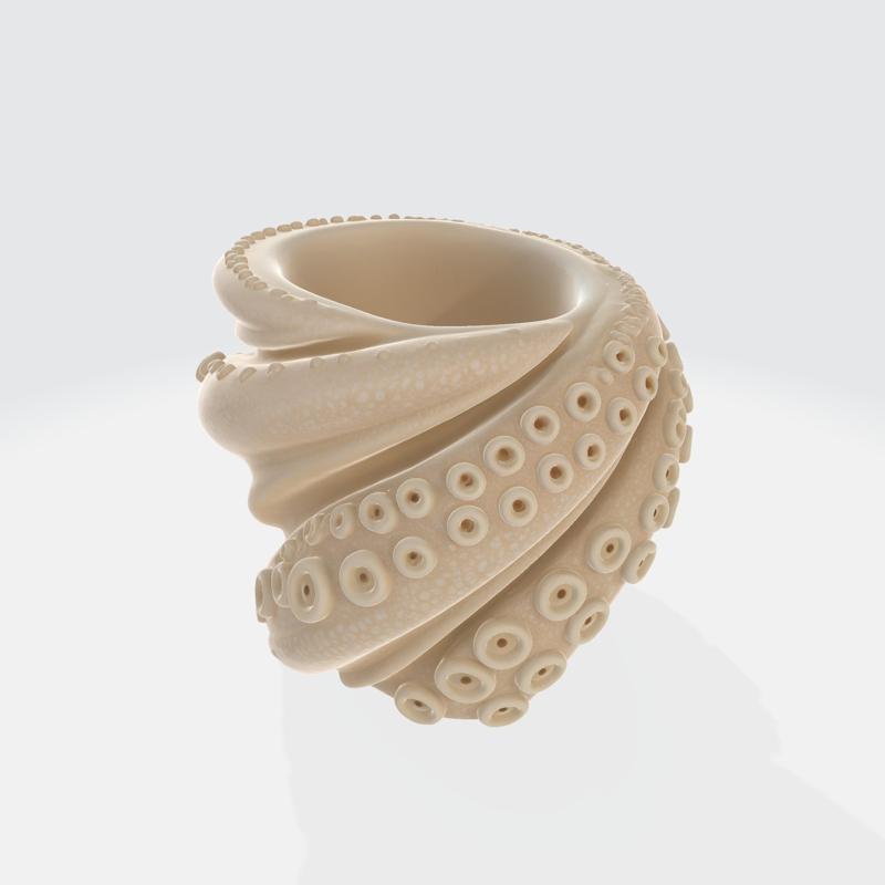 Octopus Tentacle Spiral Planter – Unique Nautical Decor for Ocean Lovers