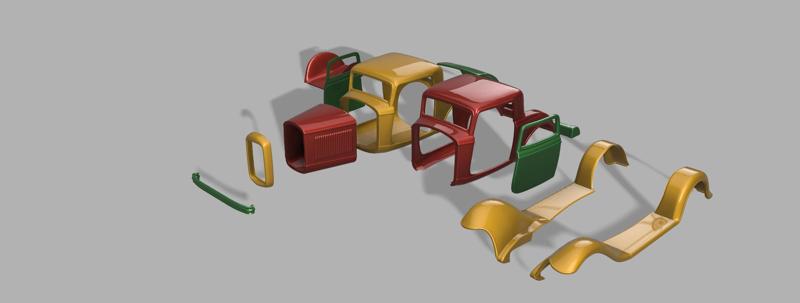 1/12 scale  1932 ford  3 window coupe