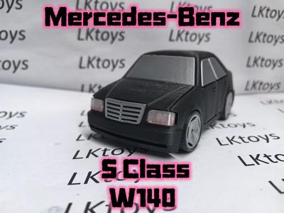 Mercedes-Benz S Class W140 Multi-Part Print and Assemble, No Painting Required, Q-Version Toy Sports Car