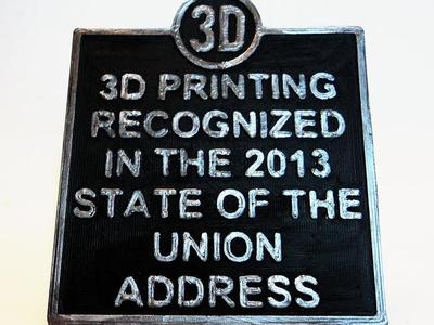 History of 3D Printing Marker #2