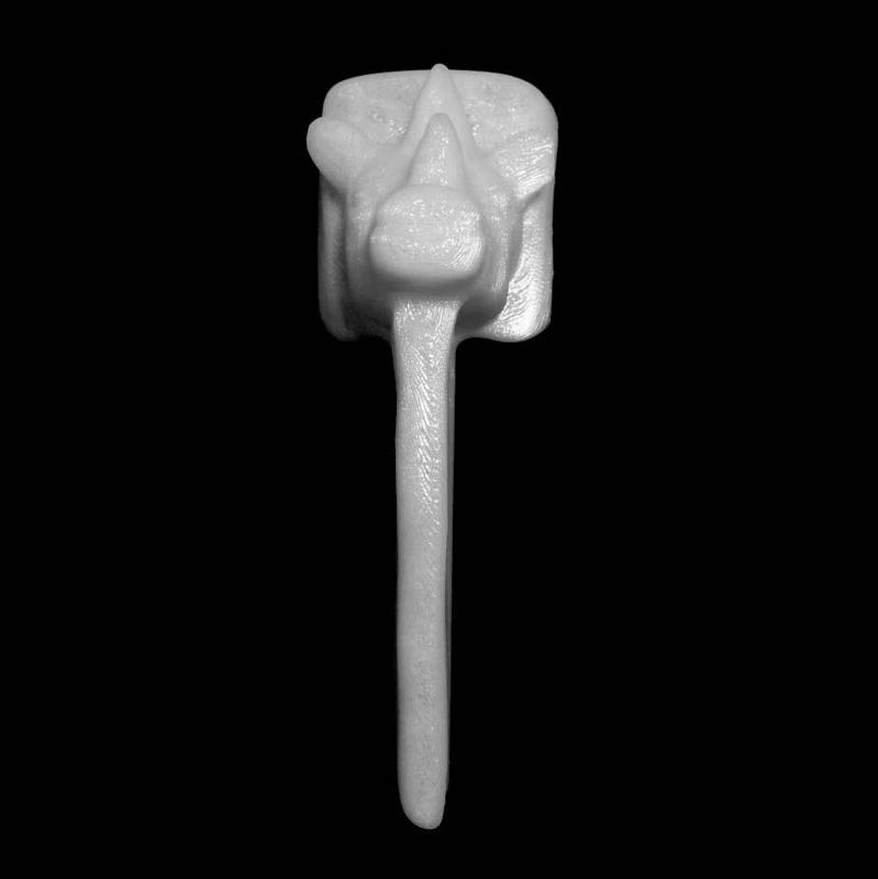 Hippopotamus-topped lynch-pin at The British Museum, London