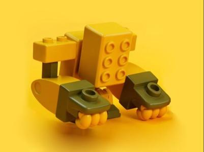 Brick Monster - MapleStory Ludibrium Monster - Retro Online Game Compendium Toy Figurine