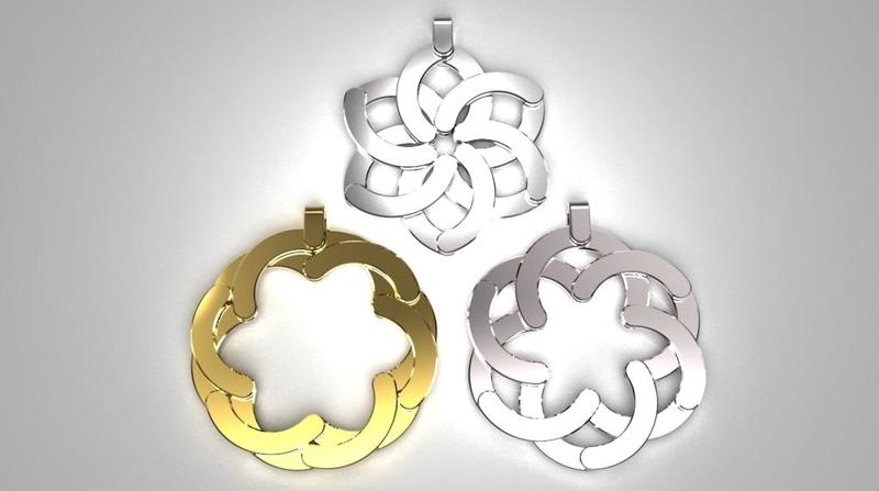 Expandable Hexagonal Pendant