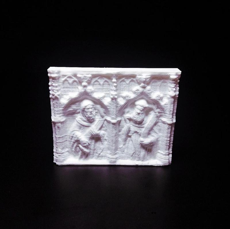 Fragment de predel la amb dos profetes