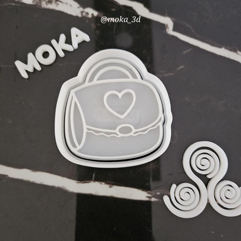 bolso mujer cartera cortador de galleta