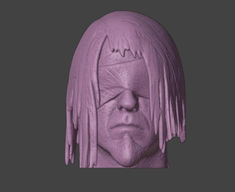 Drunk General Kota Star Wars the force Unleashed Bust Head, and Vase for 3d printing