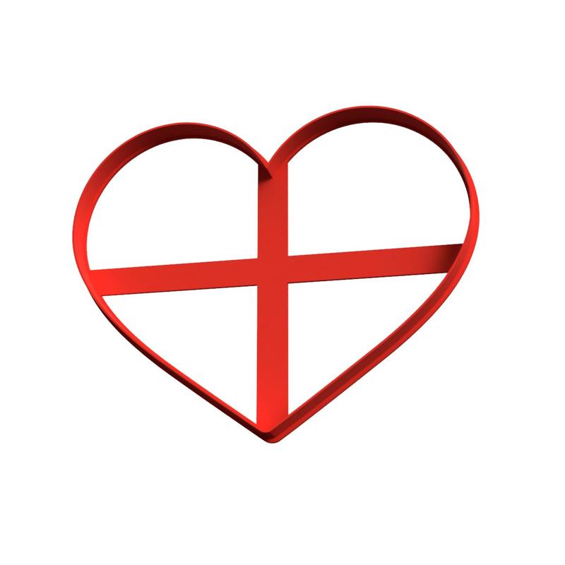 heart big cookie cutter 12 cm - Large cookie cutter heart