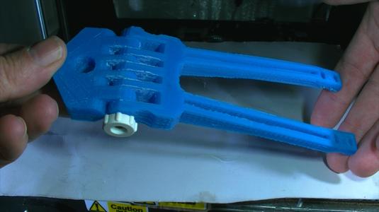 WebCam X Carriage mount. Hinged for WebCam Angle.