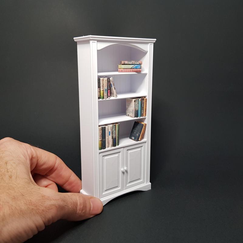 Miniature Cabinet with 2 working doors - Miniature Furniture 1/12 scale