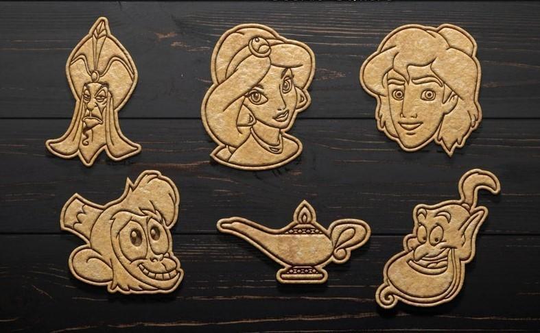 Disney Aladdin cookie cutter set of 6