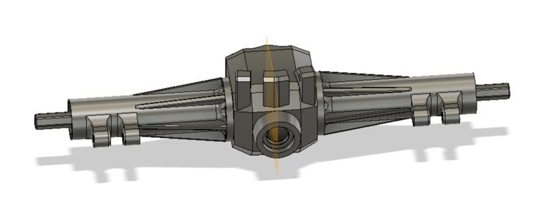 Trophy Truck V3&4 Solid live rear axle with locked differential