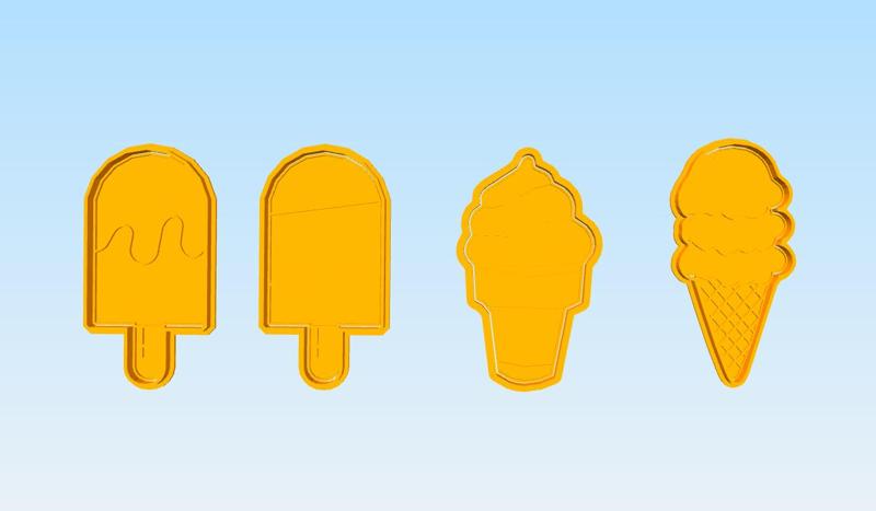 pack x 4 - cookie cutter ice cream