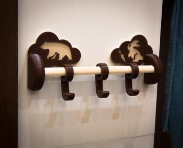 Children's hanger in the bathroom