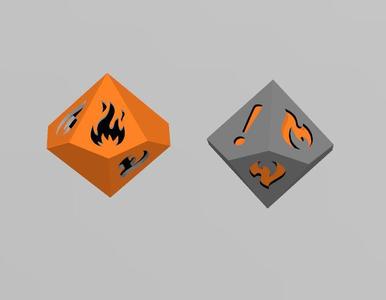 WOD DICE - D10 Hunter The Reckoning -  Sharp Models