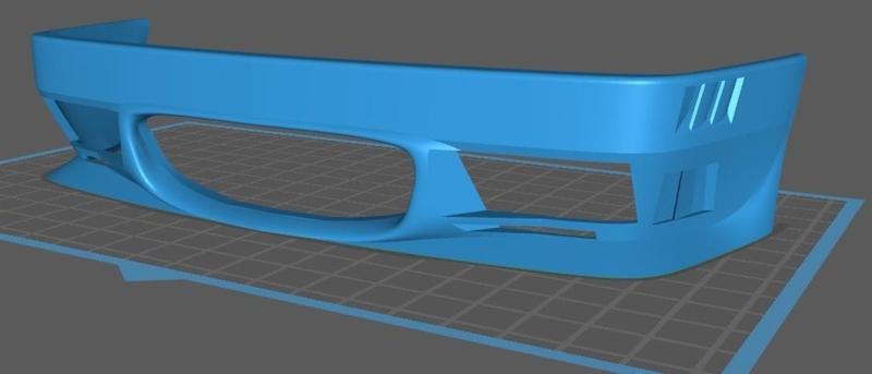 Front Bumper for Rc cars 1:10 easy to scale High quality CAD model SMOOTH ! TESTED! 100% SAVE