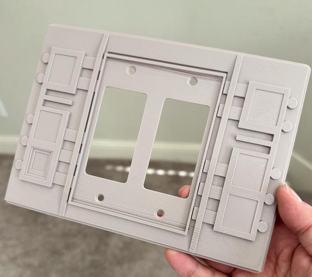 Galaxys Edge Panel 2 Gang switch cover Long