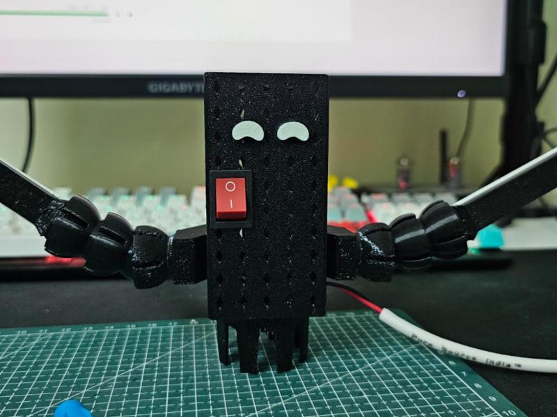 Monitor backlight with fully adjustable arms