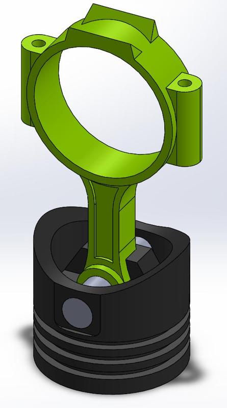 Conrod piston headphone stand