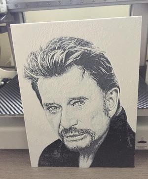 portrait hueforge johnny hallyday