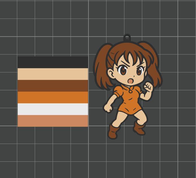 Diane Nanatsu no taizai keychain / Diane The 7 deadly sins keychain