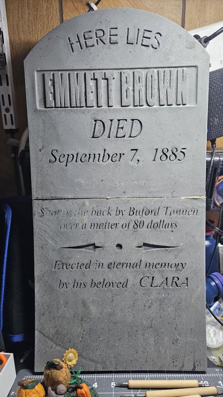 Emmett Brown Tombstone